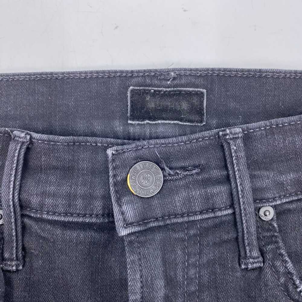 MOTHER Black Insider Step Crop Fray Jeans | Size 25 - Picture 10 of 11